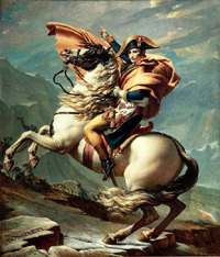 Napoléon franchit les Alpes