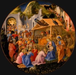 Adoration des Mages, Fra Angelico and Fra Filippo Lippi, 1440\/4460