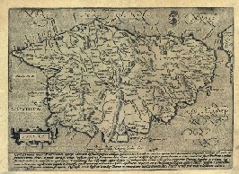 Cartographie de la Corse au XVII<sup>e<\/sup> siècle.