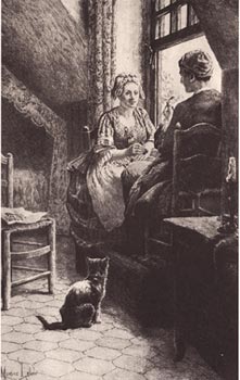 Jean-Jacques Rousseau avec Thérèse Levasseur à Paris.