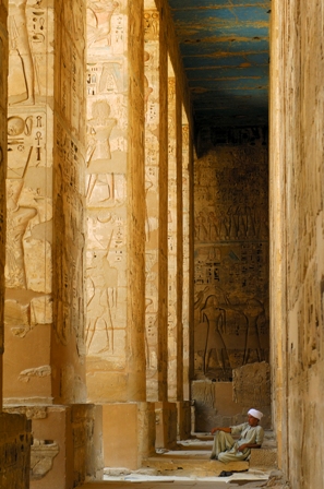 Louxor, nécropole de Thebes, temple Medinet Habu de Ramses III