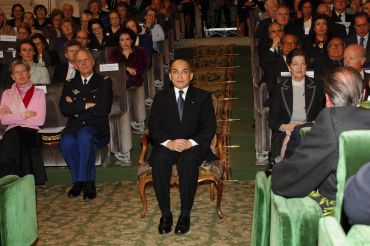 Le Roi du Cambodge, Norodom Sihamoni, sous la Coupole le 24 novembre 2006.