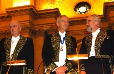 De gauche à droite, Jean-François Bach, Edouard Brezin, Jean Dercourt.