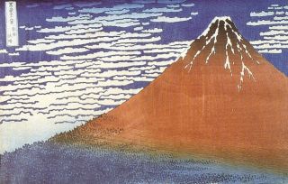 Katsushika Hokusai (1760-1849), Beau temps par vent du sud.