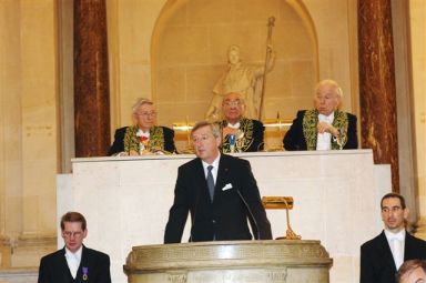 Jean-Claude Juncker, Premier Ministre du Grand Duché du Luxembourg sous la Coupole, le 12 mars 2007.