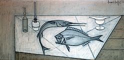 Nature morte aux poissons - 1950