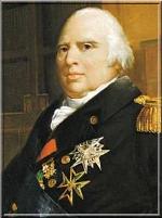 Le Roi Louis XVIII, petit-fils de Louis XV.