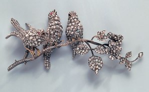 René Lalique, Ornement de corsage - Oiseaux chanteurs