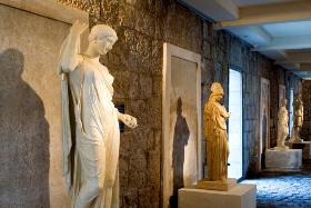 La galerie des Antiques à la villa Kérylos