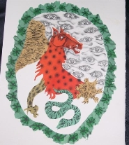 Le cheval bistrot de Jean Lurçat, extrait du livre "Animalités"