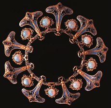 René Lalique, Collier « Insektenfrauen und schwarze Schwäne », um 1897-99
