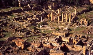 Site de Cyrène, vue d’ensemble du temple d’Apollon