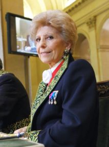 Hélène Carrère d’Encausse, secrétaire perpétuel de l’Académie française, le 29 novembre 2007, sous la Coupole