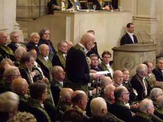 Max Gallo sous la Coupole le 31 janvier 2008