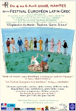 l’affiche du festival latin-grec, dessinée par le général PM Gallois