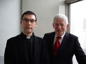 Fr. Renaud Escande, o.p, et le professeur Jean de Viguerie.