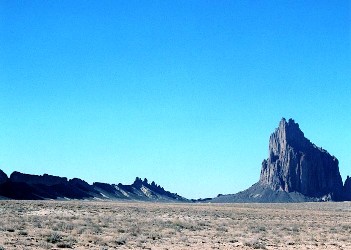 Dyke de Shiprock au Nouveau Méxique (Etats-Unis)