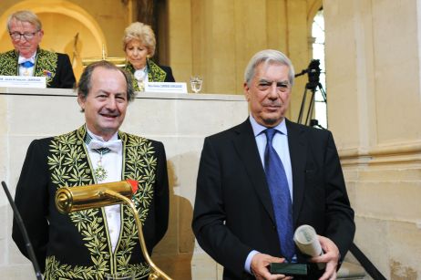 Jean-Marie Rouart et Mario vargas Llosa, Sous la Coupole le 12 juin 2008