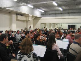 L’Orchestre Pasdeloup en répétition au Théâte du Châtelet, 10 avril 2008