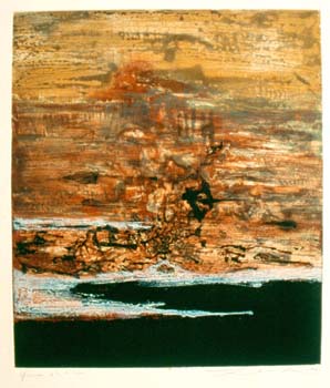 Zao Wou-Ki,  Eau forte, 1963