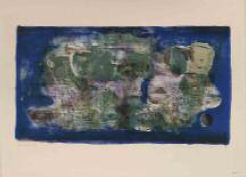 Zao Wou-Ki, Ville engloutie, 1956, lithographie