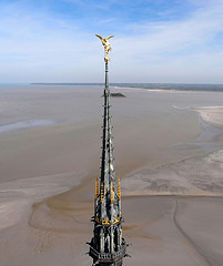 La flèche du Mont-Saint-Michel