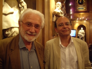 L’académicien Lucien Clergue et Jean-Louis Marignier, Académie des beaux-arts, 25 juin 2008