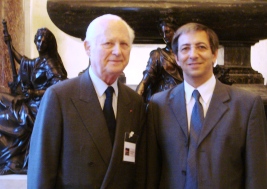 Jean Cluzel, président de Canal Académie, et Michel Boiron (de gauche à droite)