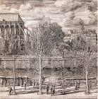 Gravure d’Erik Desmazières de l’Académie des beaux-arts