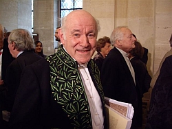 Pierre Rosenberg de l’Académie française, le 23 octobre 2008, sous la Coupole de l’Institut de France