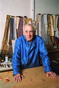 Jean Cortot de l’Académie des beaux-arts, dans son atelier, avril 2008