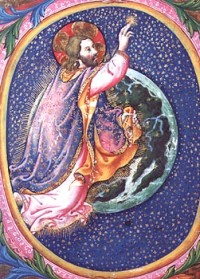 Dieu créant les étoiles, Sano di Pietro