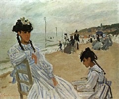 Sur la plage à Trouville (1870-1871), Claude Monet