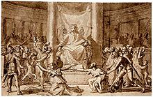 Le jugement de Salomon par Nicolas Poussin.