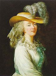 Madame du Barry. Portrait par Élisabeth Vigée Le Brun (1781).