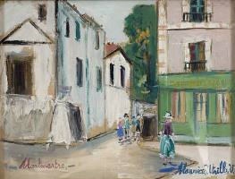 La Belle Gabrielle Montmarte de Maurice Utrillo