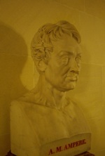 André-Marie Ampère, galerie des bustes à l’Institut de France
