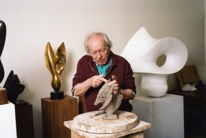 Antoine Poncet dans son atelier à Paris © Louis Monier