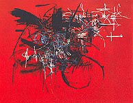 Georges Mathieu,(1921-....), Grand Syllogisme Conjonctif , 1955-56.