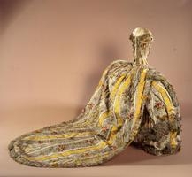 Grand habit de poupée : grand corps, jupe, queue de jupe Vers 1769-1775