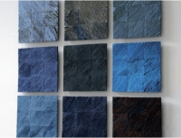 "Ciel belge", Tapisserie  Shibori soie de Ludwika Zytkiewicz