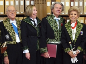 Alain Decaux, Florence Delay, Dominique Fernandez et Hélène Carrère d’Encausse de l’Académie française