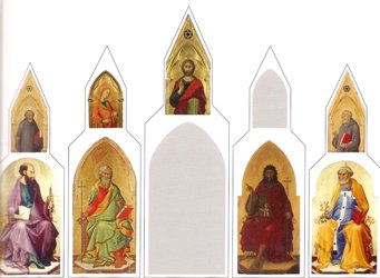 Lippo MEMMI -  Christ Bénissant,  Musée Lindenau, Altenbourg