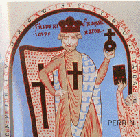 Frédéric Barberousse en croisé.