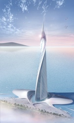 Shell Tower, projet Jacques Rougerie architecte