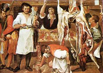 La boutique du boucher, 1580