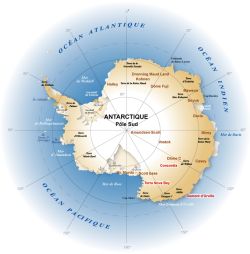 Carte de l’Antarctique