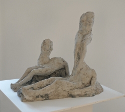 Sculpture d’Agnès Bracquemenond, Homo Ex Limo, 2008, bronze, fonte Clementi, Meudon, 78x59x62 cm