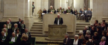 Hugues Gall de l’Académie de beaux-arts, Installation D’Erik Desmazières, 14 octobre 2009