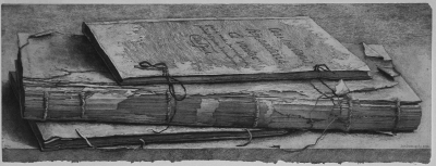 Registre du Boulanger, gravure d’Erik Desmazières, 2002, eau-forte et aquatinte